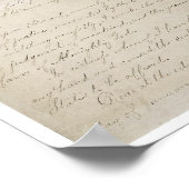 Poster Proclamation sur l'Émancipation ORIGINALE 13e amen (Coin)