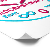 Poster Procrastination temporelle Physique Mur Imprimer (Coin)