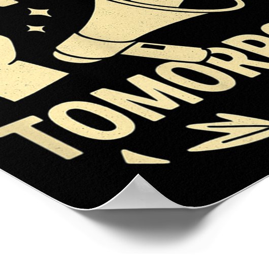 Poster Procrastinators Unite Tomorrow Funny Lazy Gift Tee (Coin)