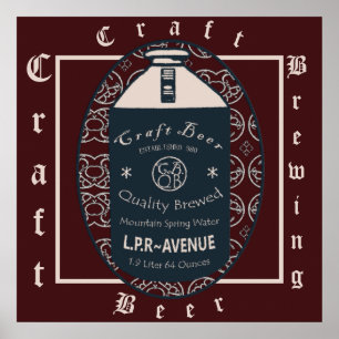 Poster Producteur de bière artisanale