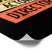 Poster Producteur d'écriture acteur réalisateur réalisate (Coin)