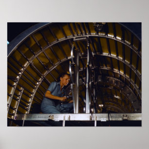 Poster Production du libérateur B-24