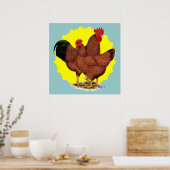 Poster Production Red Sunburst (Cuisine)