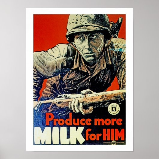 Poster Produire plus de lait pour lui (Devant)