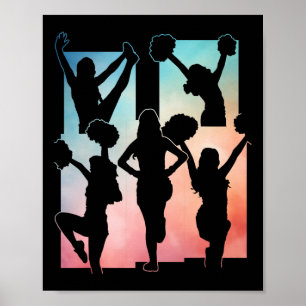 Poster Produits de pom-pom girls pour filles amusantes