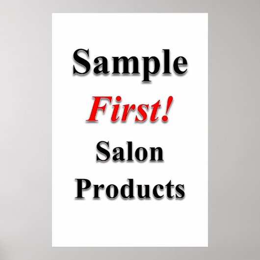 Poster Produits de vente échantillon d'affiches de salon  (Devant)