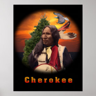 Poster Produits indiens Cherokee