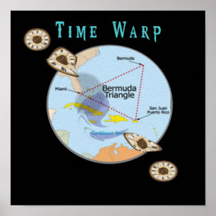 Poster Produits triangulaires Bermudes