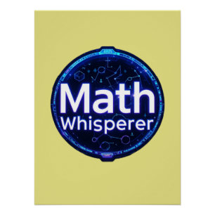 Poster Prof de maths chuchoteur de maths
