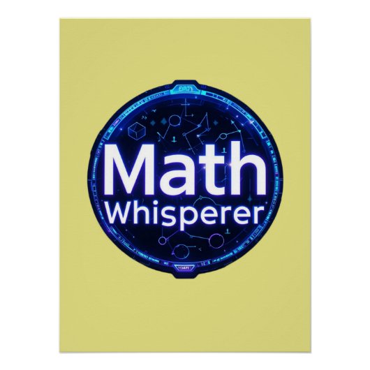 Poster Prof de maths chuchoteur de maths (Devant)