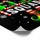 Poster Prof de maths elfe équipe chapeau chaussures Noël  (Coin)
