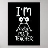 Poster Prof de maths je suis prof de maths (Devant)