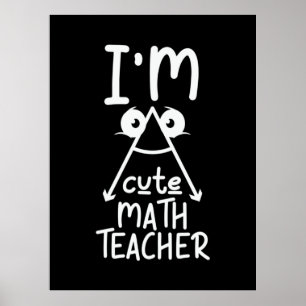 Poster Prof de maths je suis prof de maths