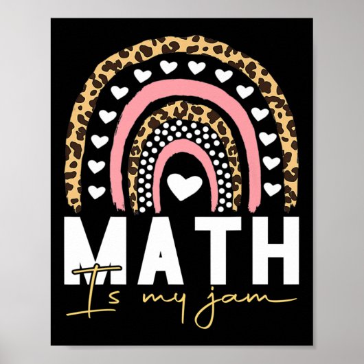 Poster Prof de maths - Les maths c'est ma passion (Devant)