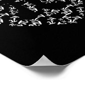 Poster Prof de maths Pi Forme de coeur Pi Day (Coin)