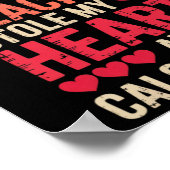Poster Prof de maths Saint-Valentin Algèbre Calcul Amour (Coin)
