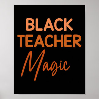 Poster Prof Magic Enseignant Noir Mois de l'Histoire des