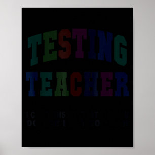 Poster Prof test enseignant journée de test bruh maths el