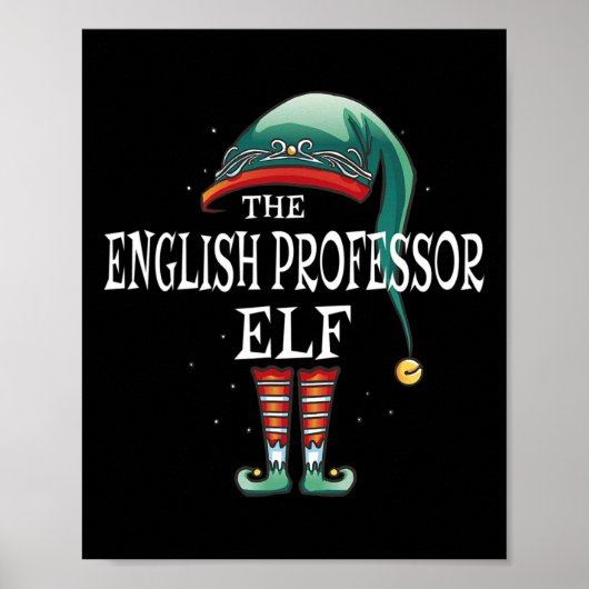 Poster Professeur anglais Elf Job Christmas (Devant)