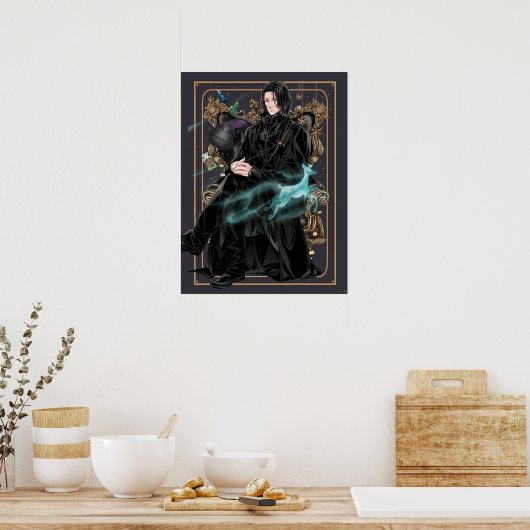 Poster Professeur Anime Severus Snape assis (Cuisine)
