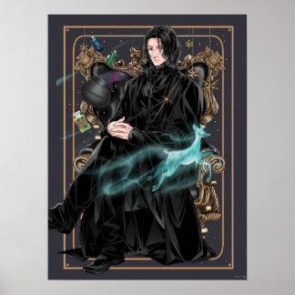 Poster Professeur Anime Severus Snape assis