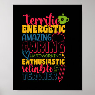 Poster Professeur Cadeaux Enseignant de soins Extraordi
