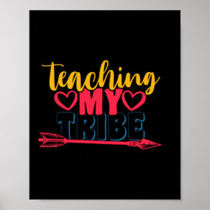 Poster Professeur Cadeaux Enseigner ma tribu