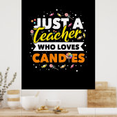 Poster Professeur Cadeaux | Juste Un Enseignant Qui Aime (Cuisine)