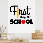 Poster Professeur Cadeaux | Premier Jour D'École (Cuisine)