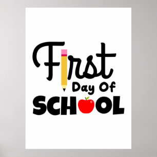 Poster Professeur Cadeaux Premier Jour D'École