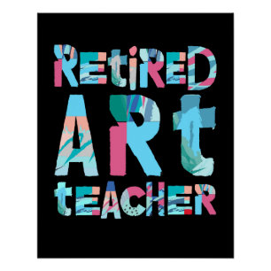 Poster Professeur d'art à la retraite