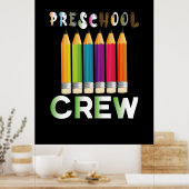 Poster Professeur d'art préscolaire Enseignant (Cuisine)