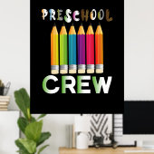 Poster Professeur d'art préscolaire Enseignant (Bureau à domicile)