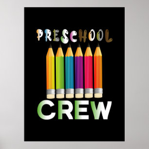 Poster Professeur d'art préscolaire Enseignant