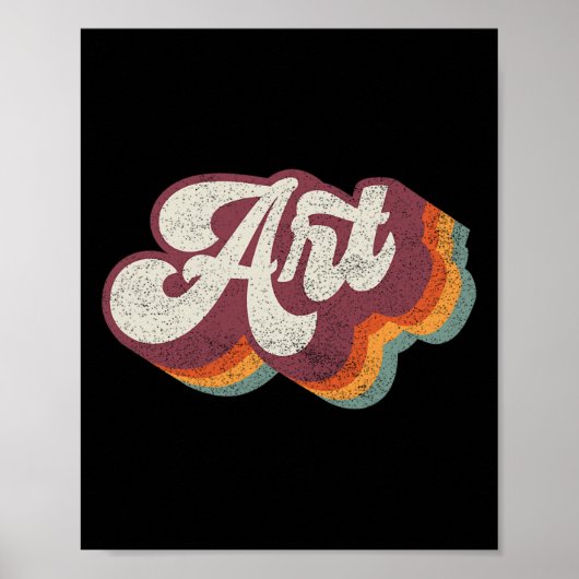 Poster Professeur d'art rentrée des classes (Devant)