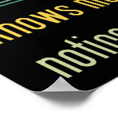 Poster Professeur d'Art vintage Funny Artiste Artiste Art (Coin)