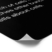 Poster Professeur de biologie Funny Scientifique Définiti (Coin)