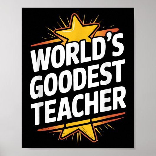 Poster Professeur de bonne qualité Monde, Professeur d'ap (Devant)