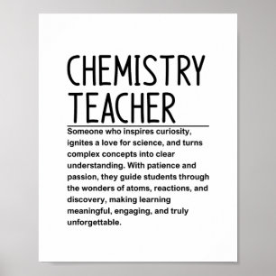 Poster Professeur de chimie
