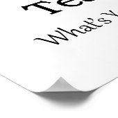 Poster Professeur de danse (Coin)