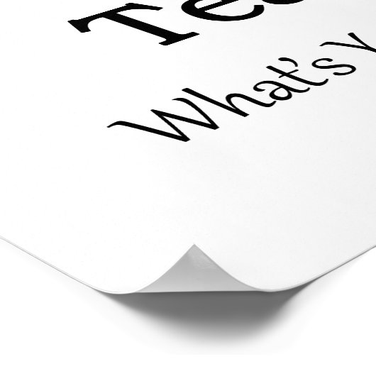 Poster Professeur de danse (Coin)