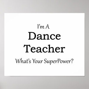 Poster Professeur de danse