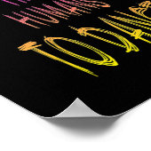 Poster Professeur de danse J'enseigne à de minuscules hum (Coin)