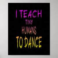 Professeur de danse J'enseigne à de minuscules hum