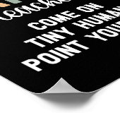 Poster Professeur de danse Pointez vos orteils Instructeu (Coin)