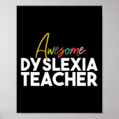 Poster Professeur de dyslexie (Devant)