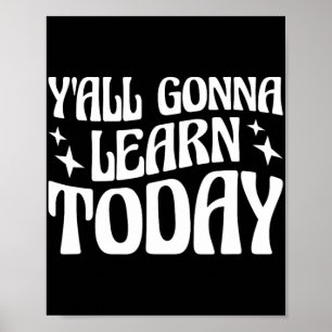 Poster Professeur de jour Vous allez apprendre aujourd'hu