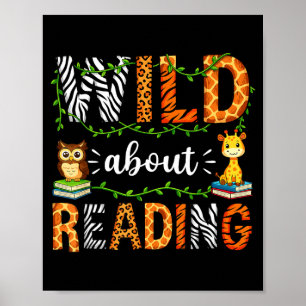 Poster Professeur de lecture enfants garçons filles amate