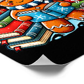 Poster Professeur de lecture pain d'épice Bibliothèque li (Coin)