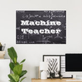 Poster Professeur de Machine (Bureau à domicile)
